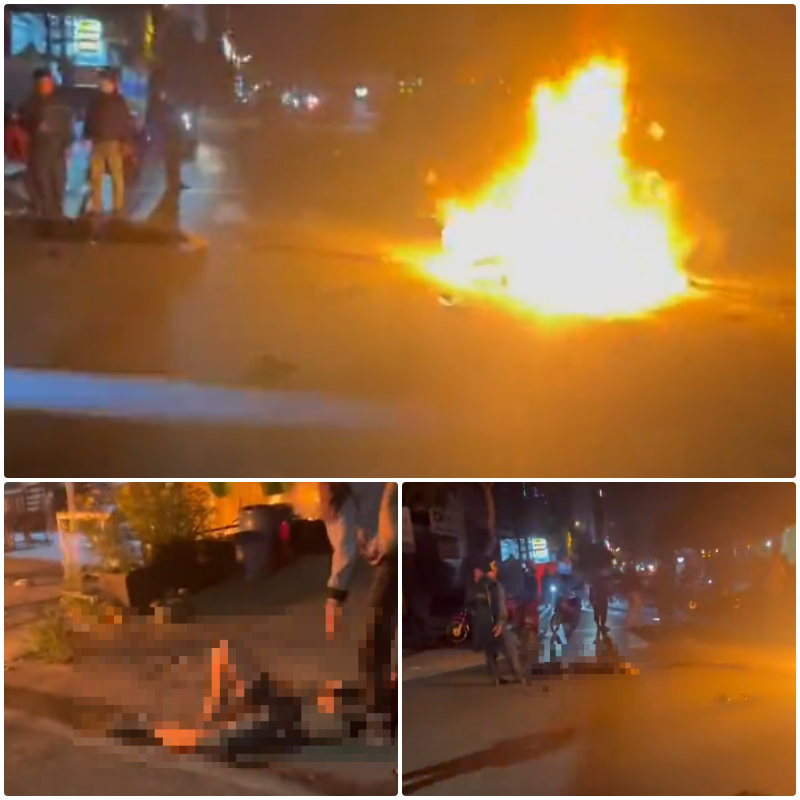 VIDE-0 TNGT : ❗️Phú Chánh, Bình Dương  2 xe máy t~0nq nhau khiê’n xe máy b:ô’c 🔥