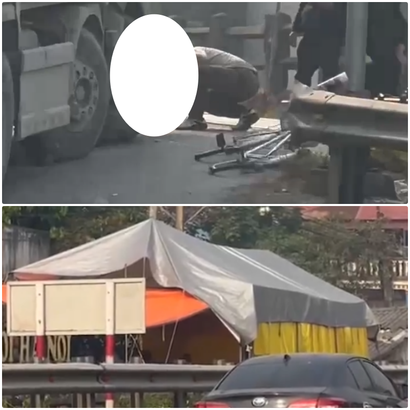 VIDE-0 ❗️TNGT : QL21A gần Cầu Họ (Bình Lục, Hà Nam) Xe tải ben var chạm bác trai đi xe đạp khiến 1 người tuvong…