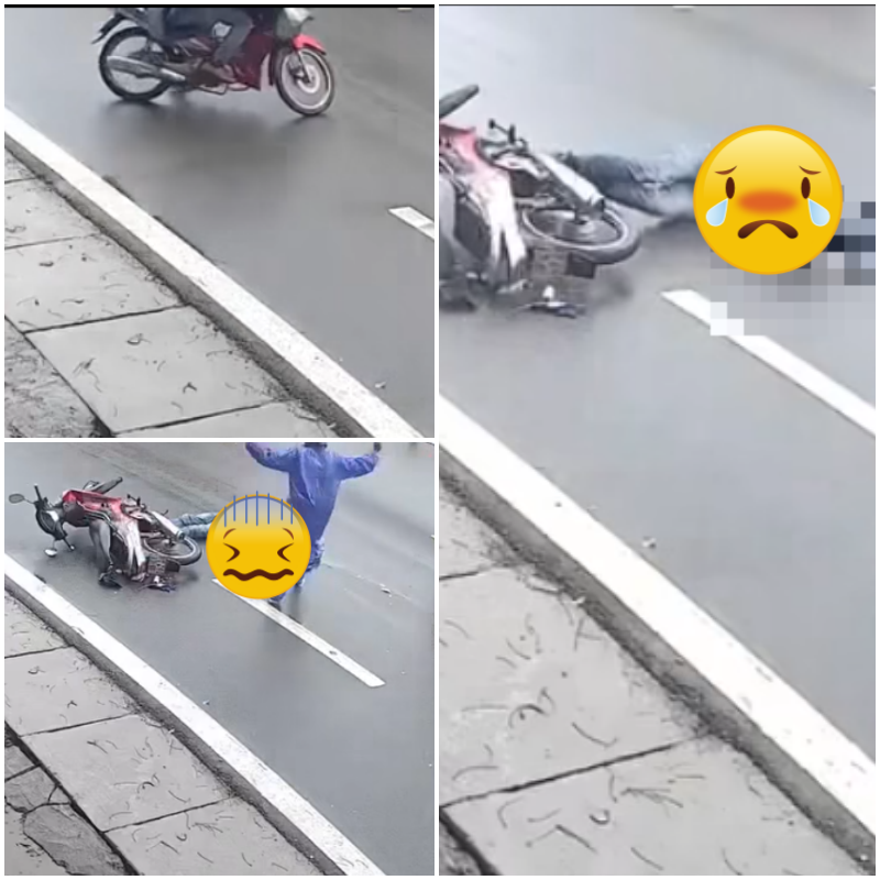 Kinh hoàng Nam Định : người đàn ông quay xe như trốn không người khiến rơi bộ nhớ ra ngoài. Người con kêu khóc giữa trời đông lạnh giá