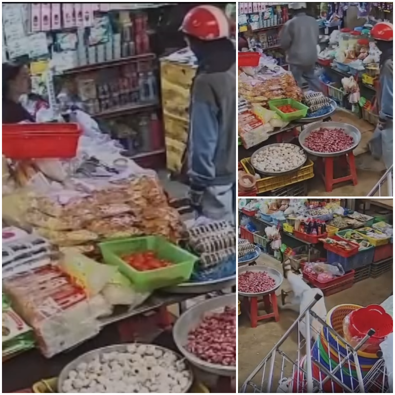 Camer-a ghi lại cảnh 2 người phụ nữ đến mua hàng …Rồi người phụ nữ bán hàng tự nhiên ngất lịm đi