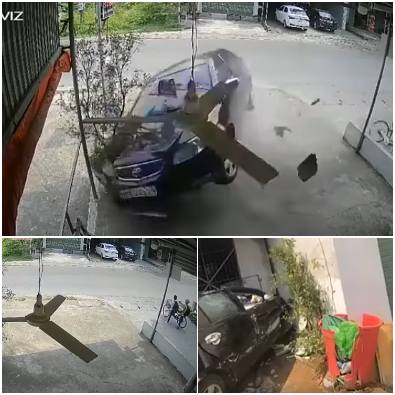 KHIẾP THẬT Cam ghi lại khoảnh khắc học viên nữ lái xe l.a.o vào nhà dân khiến giáo viên hướng dẫn không kịp trở tay