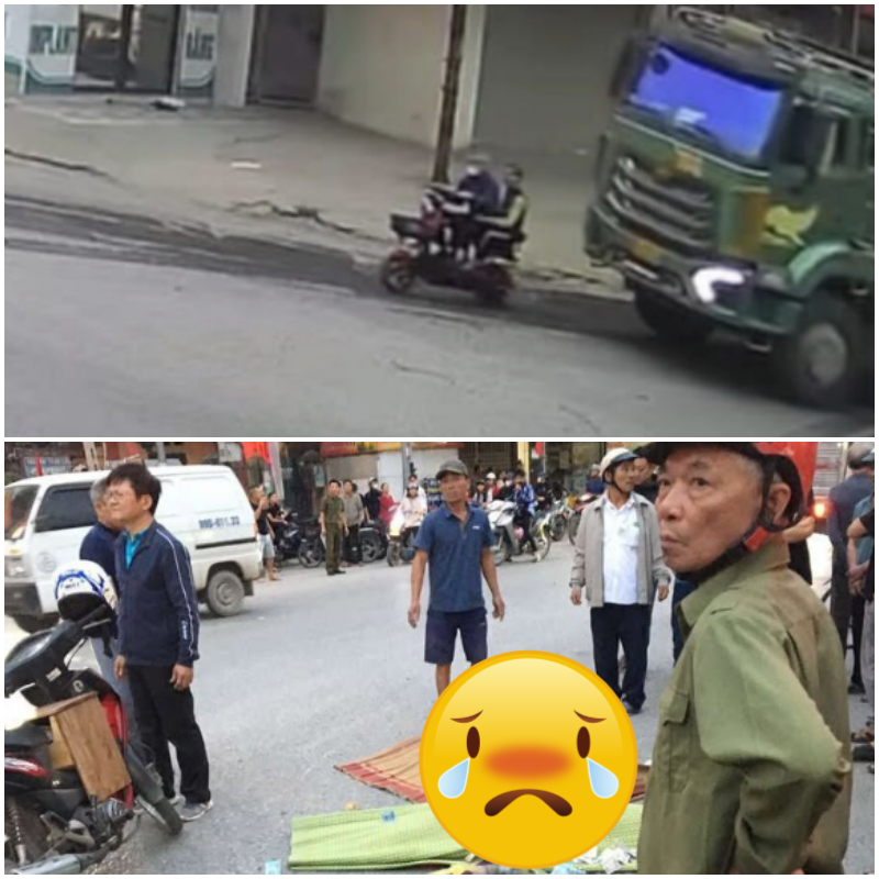 Khoái Châu – Hưng Yên: Ông 87t chở cha’u đi xe điện varcham với xe ben