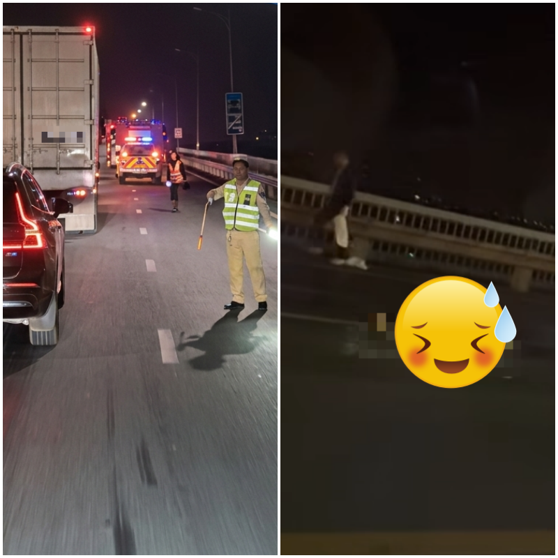 “Tai nạn kinh hoàng lúc rạng sáng trên cầu Thăng Long, một người TV tại chỗ.”