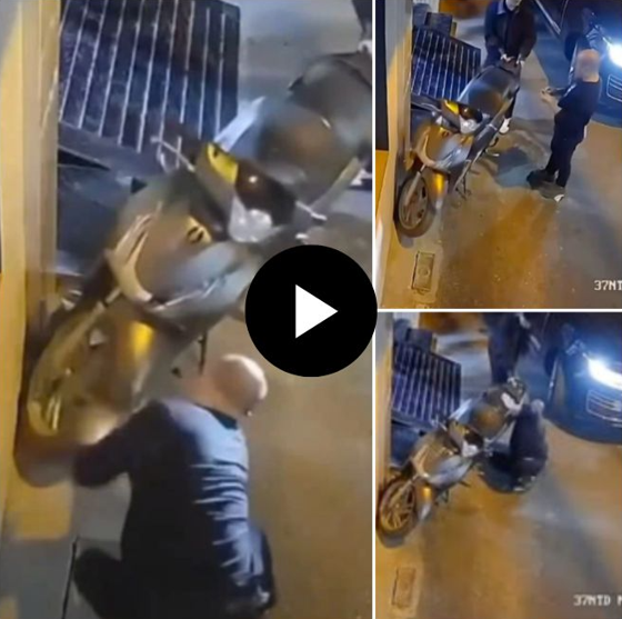 Cs vào cuộc tài xế Range Rover chọc thủng lốp xe máy SH