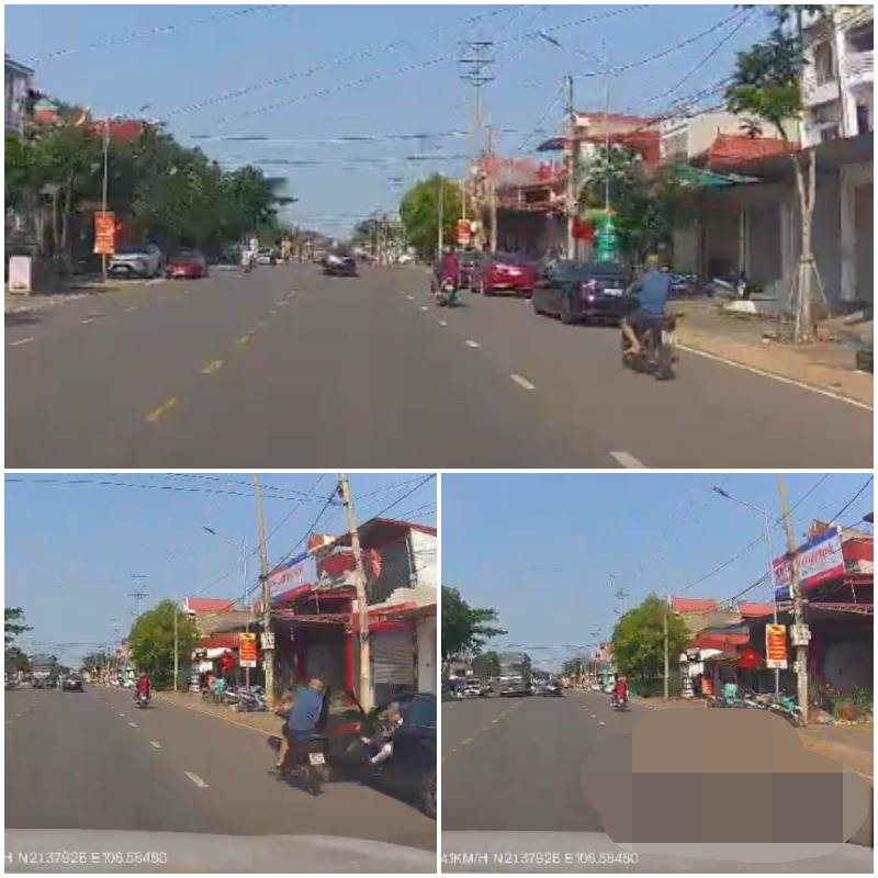 Ô tô mở cửa xe thiếu quan sát